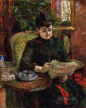 Henri de Toulouse Lautrec Painting - madame aline gibert 1887 Toulouse Lautrec Henri de